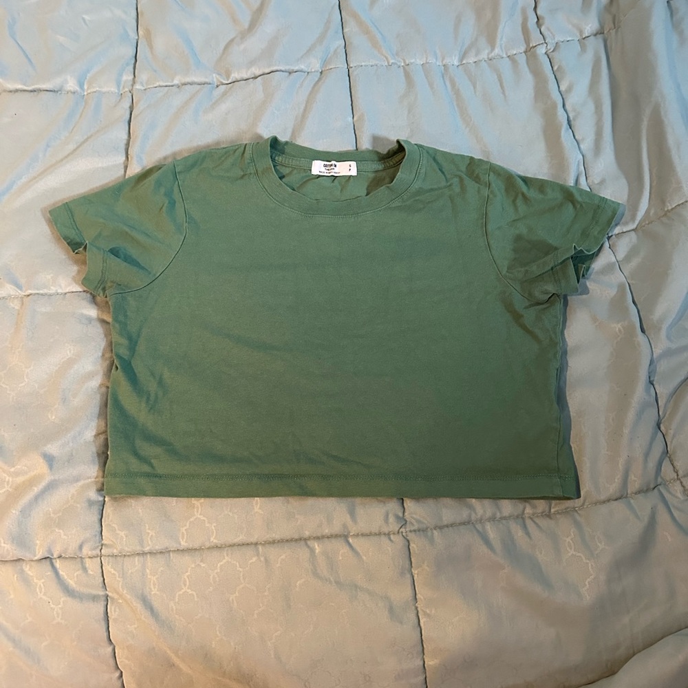 Green Cropped Mini Baby T-Shirt by Cotton On